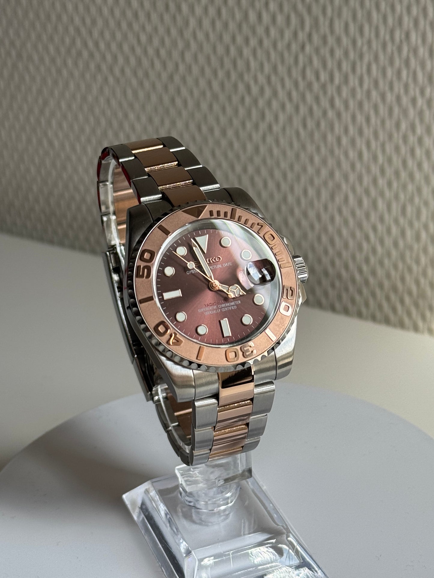 Seikomariner duo tone rose goud yacht master