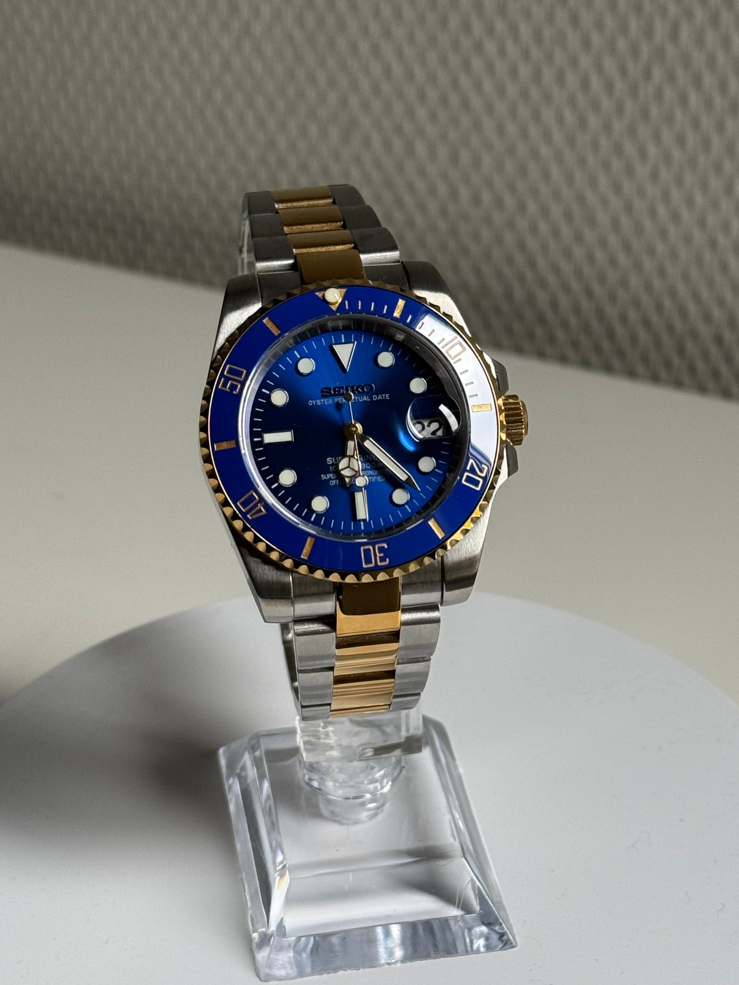 Seikomariner blue duo tone