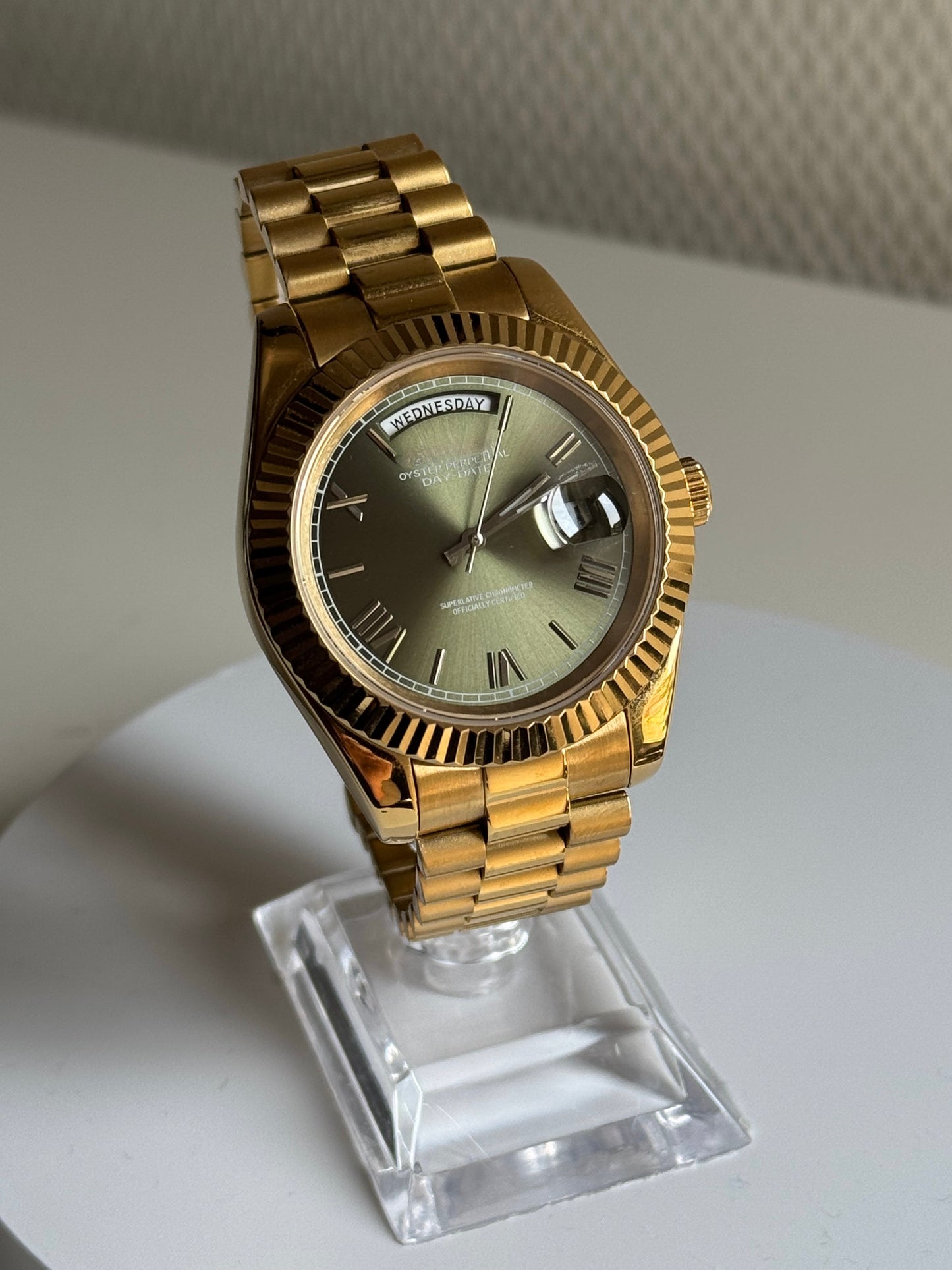 SeikoDate goud olijf groen