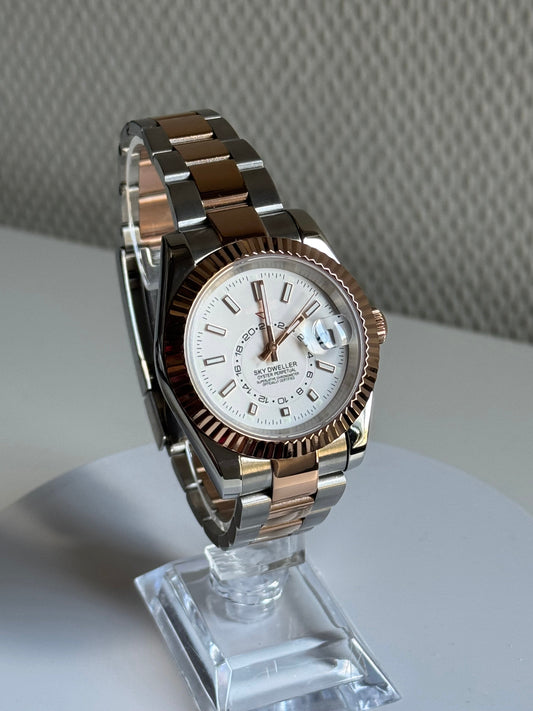 Seikojust | skydweller duo tone rosé goud wit