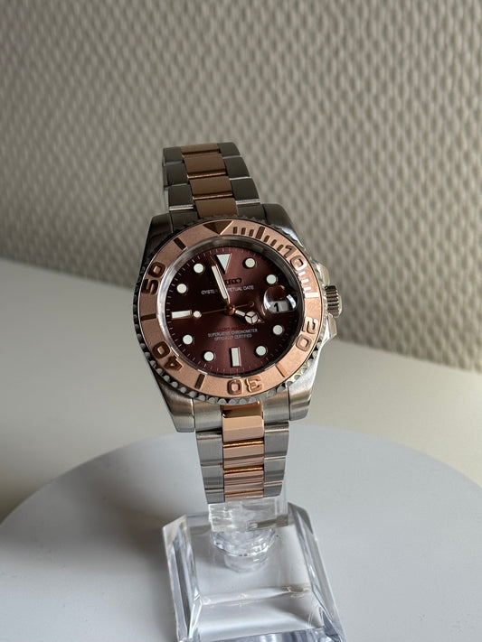 Seikomariner duo tone rose goud yacht master