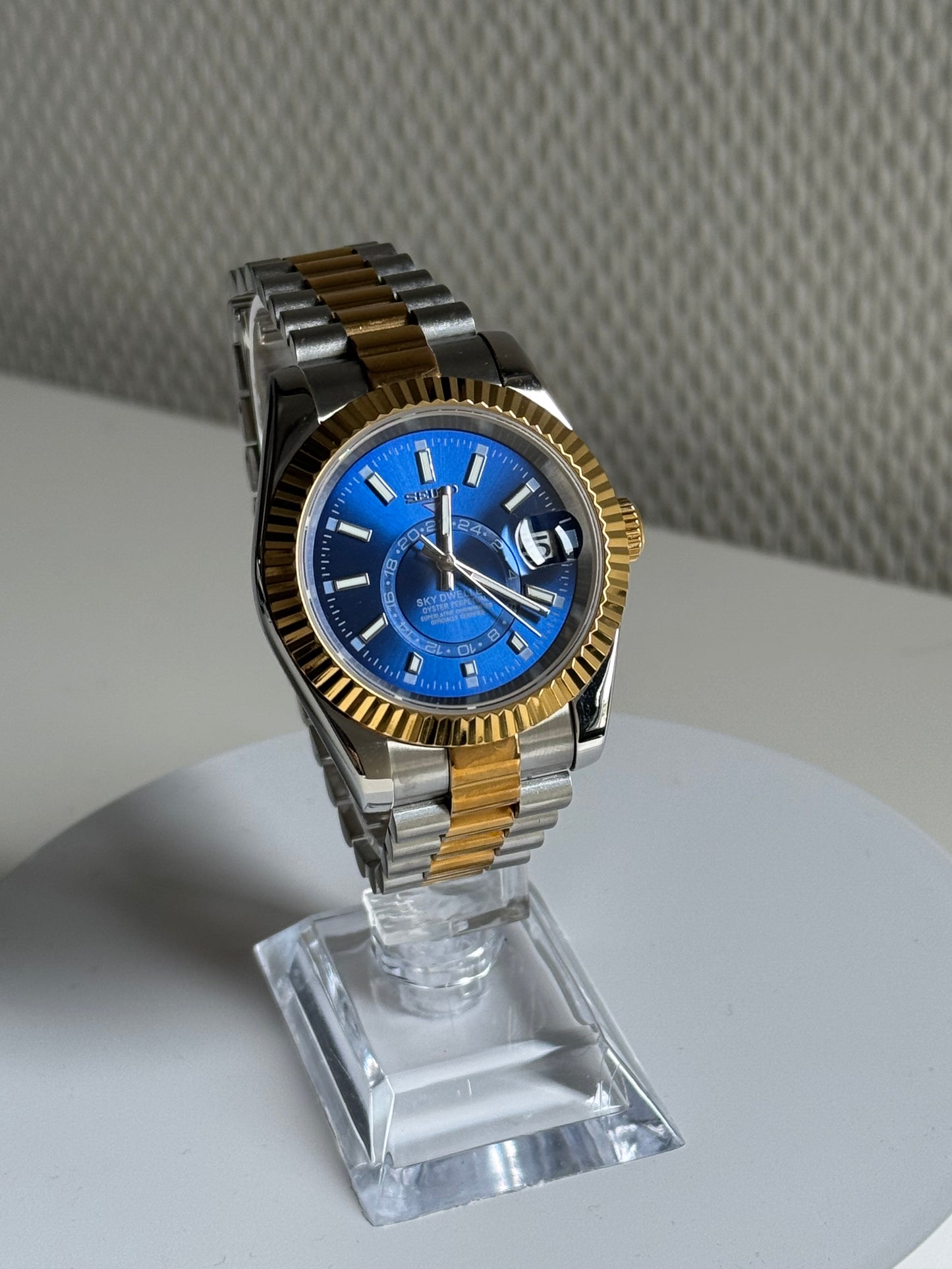 Seikojust | skydweller duo tone goud blauw