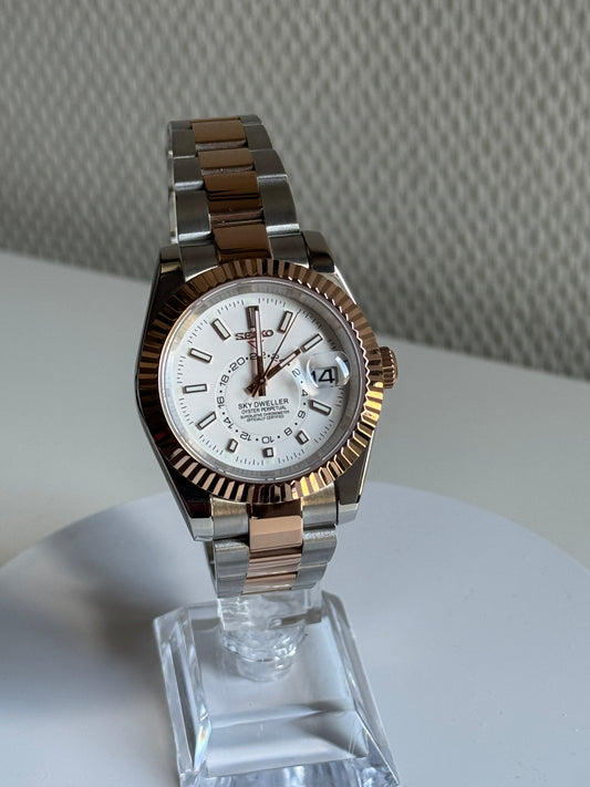 Seikojust | skydweller duo tone rosé goud wit