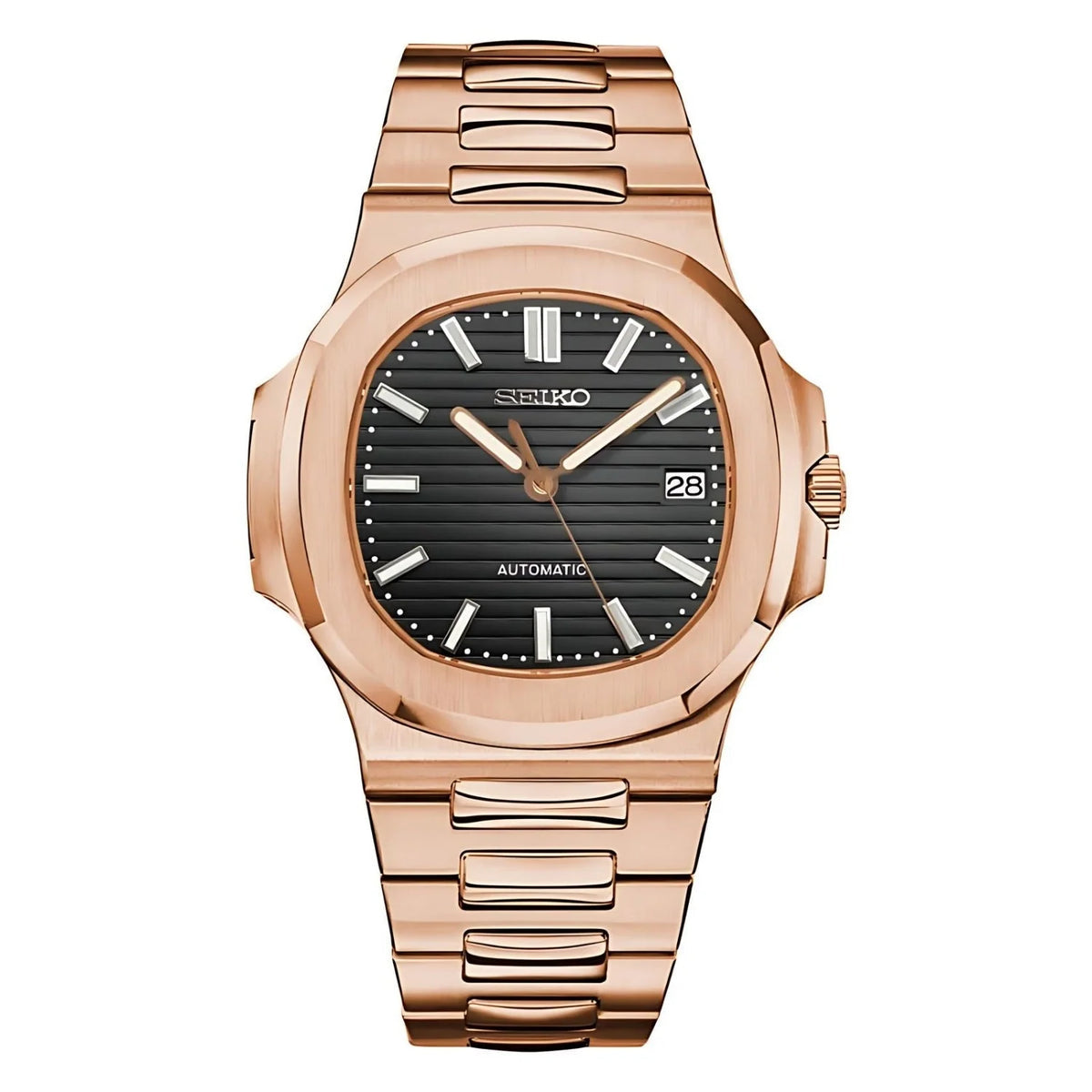 Nautiko rose gold black