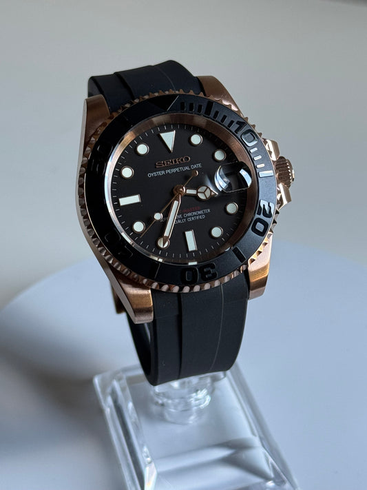 Seikomariner rose gold yacht master