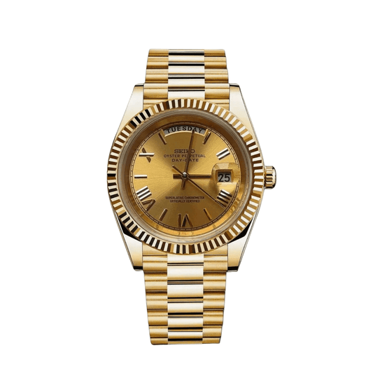 Seiko date goud