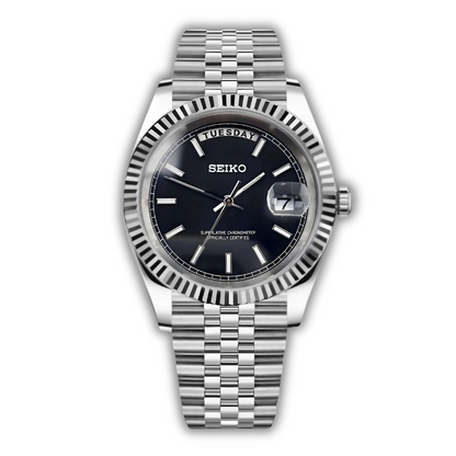 Seiko date zwart