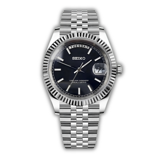 Seiko date zwart