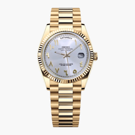 Seiko date goud Arabisch