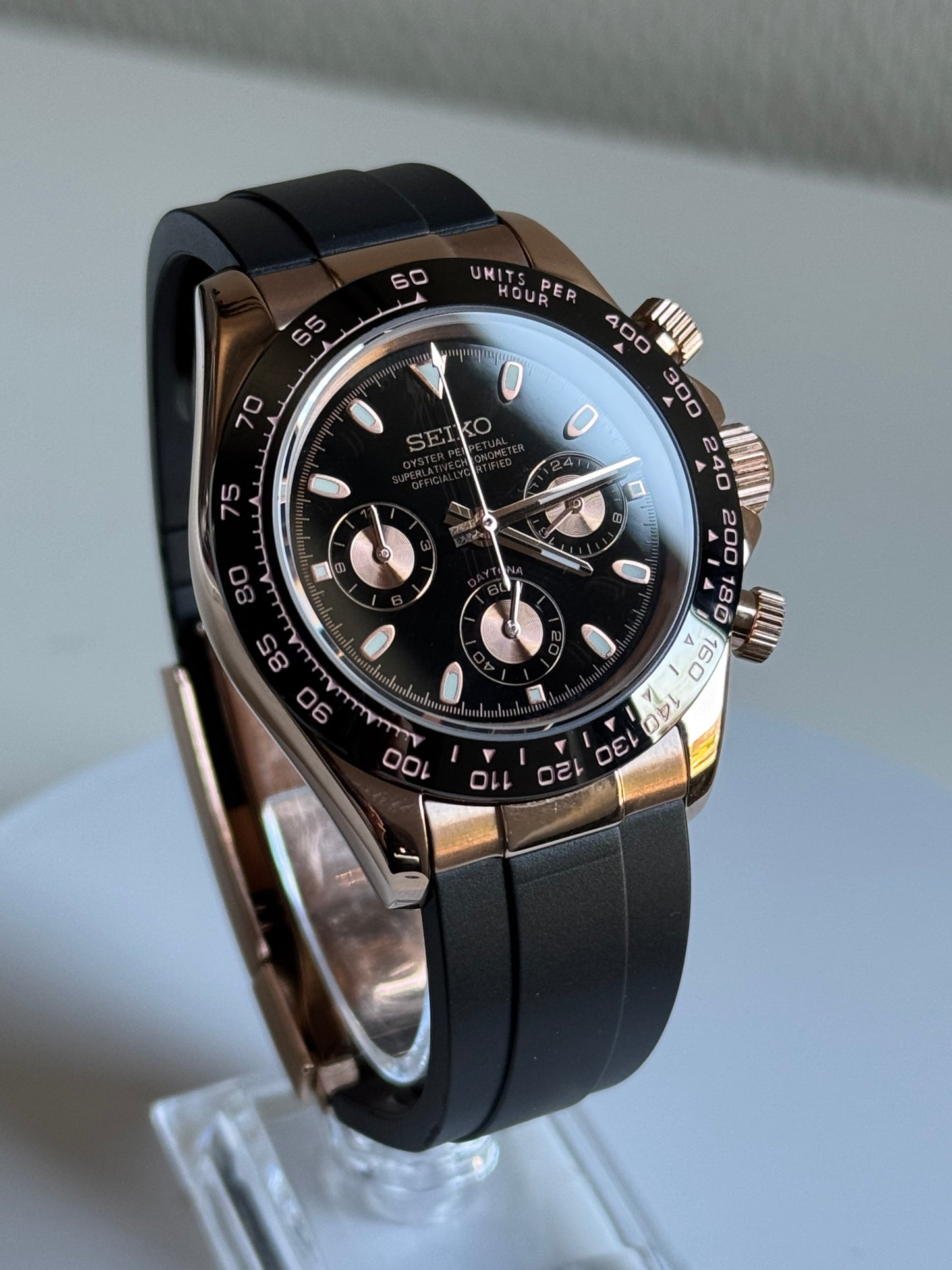 Seitona rose gold black