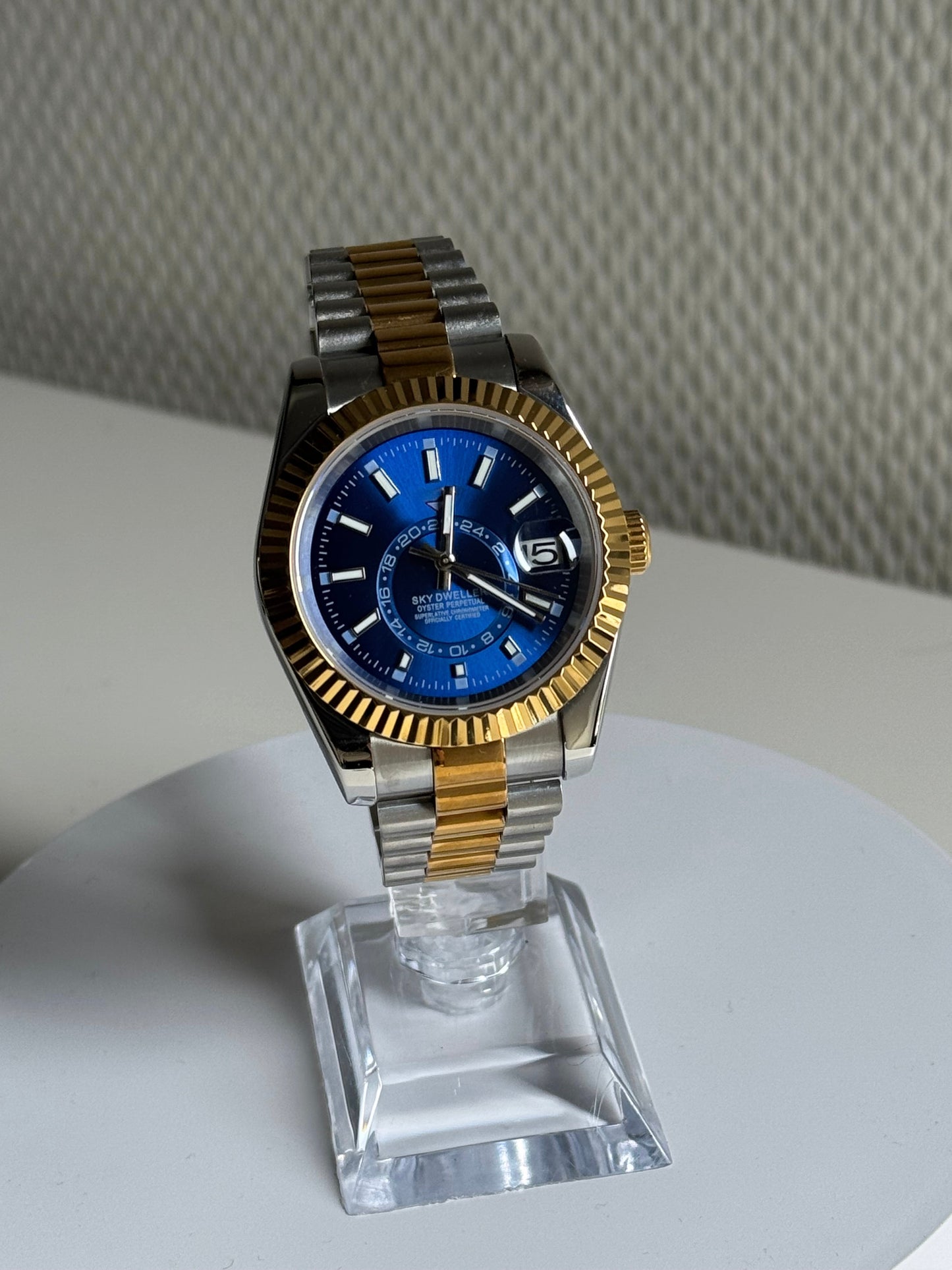Seikojust | skydweller duo tone goud blauw