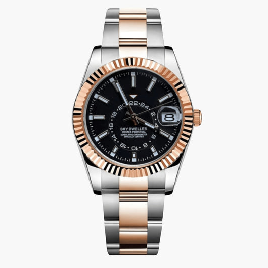 Seikojust | skydweller duo tone rosé goud zwart