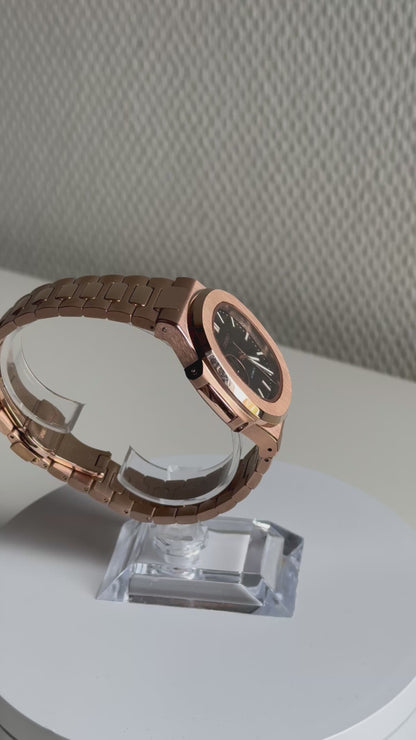Nautiko rose gold black